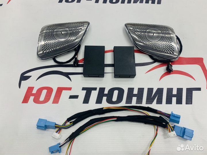 Динамики Burmester с подсветкой на GLE V167