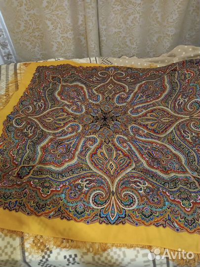 Павловопосадский платок шерсть