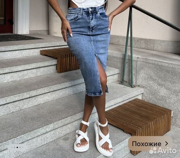 Джинсовая юбка