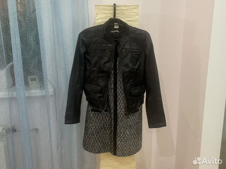 Кожаная куртка доя девочки