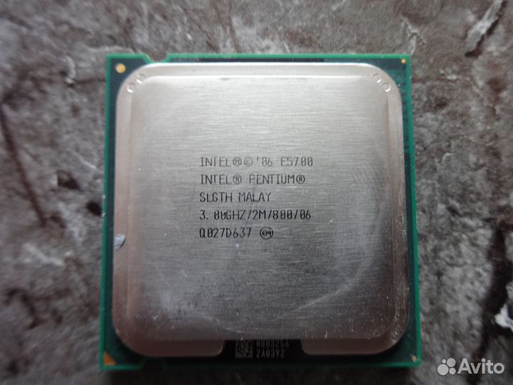 Процессор intel dual-core E5700