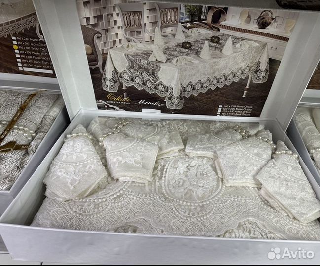 Скатерть мешковина / лен, menekse Турция