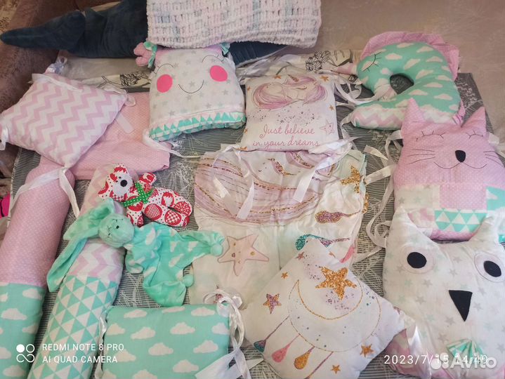 Бортики в детскую кроватку