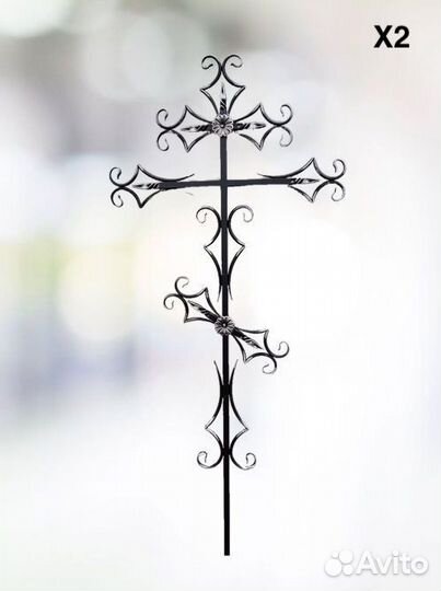 Крест кованый на могилу