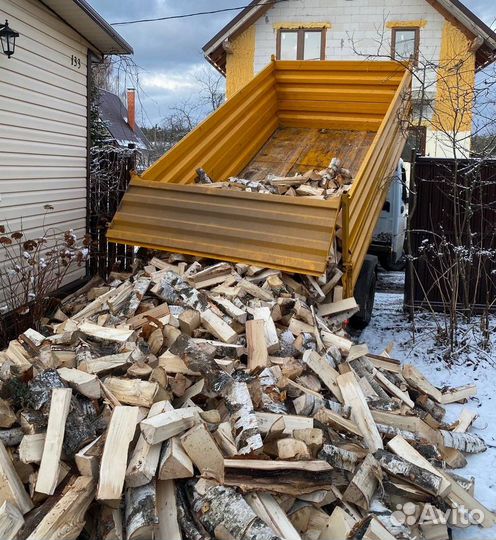 Дрова березовые колотые