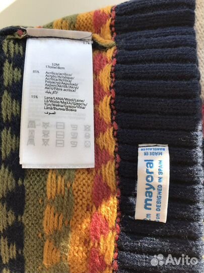 Комплект шапка и шарф mayoral новый осень-весна