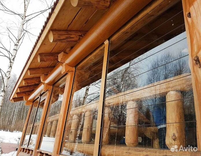 Безрамное остекление панорамное террас