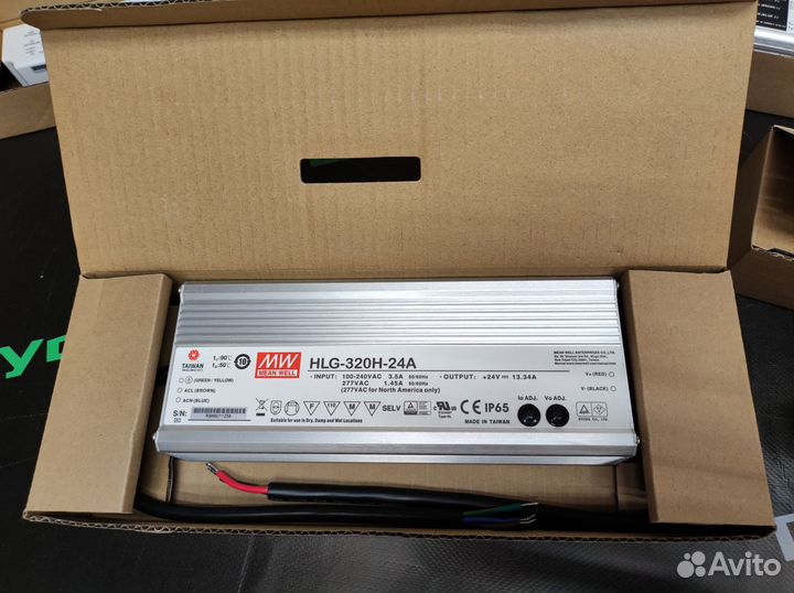 Драйверы Mean Well на 24 вольта от 40 до 2400ватт