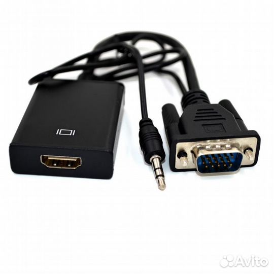 Конвертер VGA и звук 3,5 мм в hdmi