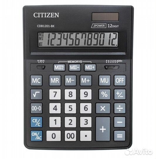 Калькулятор настольный Citizen CDB1201-BK 12