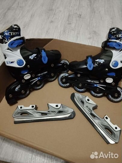 Коньки детские раздвижные 29 32