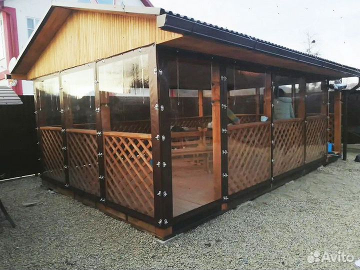 Мягкие окна для беседки