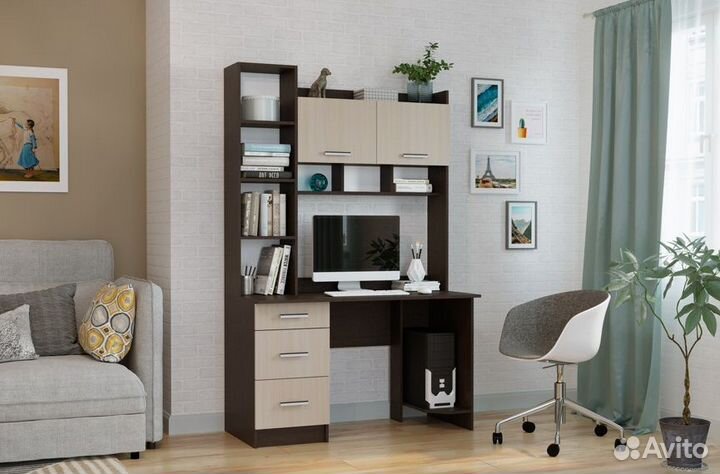 Стол компьютерный Венге/Дуб белфорд