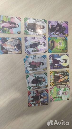 Карточки по аниме клинок рассекающий демонов