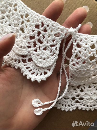 Воротники ажурные ручной работы