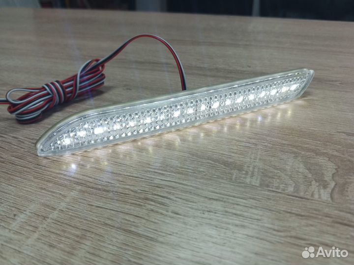 Катафоты заднего бампера LED, белый Camry/GX470/RX