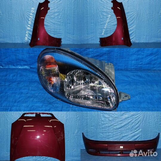 Бампер Chevrolet Lanos в цвет кузова