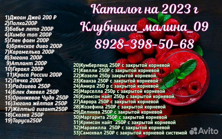 Саженцы малины, ежевики,клюквы,голубики