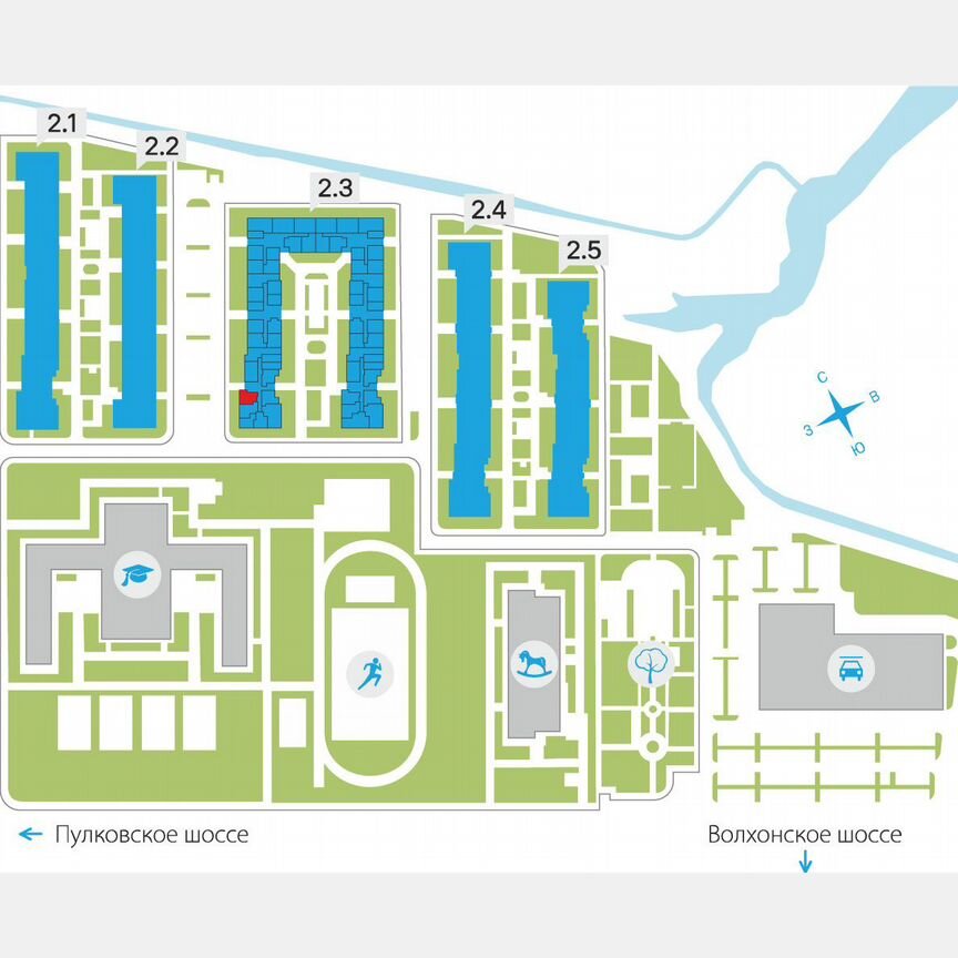 1-к. квартира, 42 м², 1/5 эт.