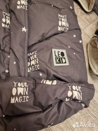 Зимний конверт в коляску leokid