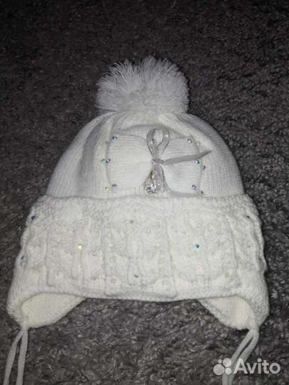 Шапка детская для девочки зимняя