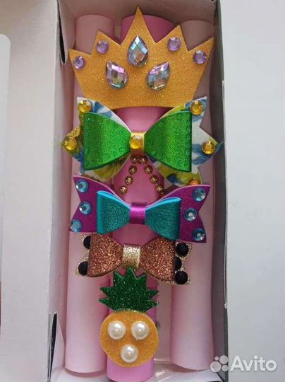 Заколки, бантики набор