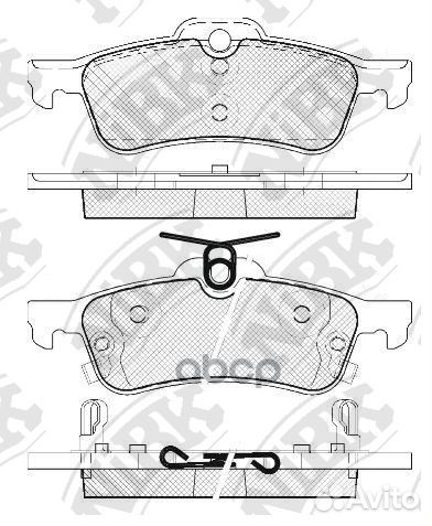 Колодки тормозные дисковые задние NiBK PN1840 Я