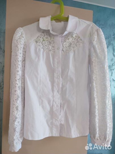 Школьные блузки для девочки 134 140