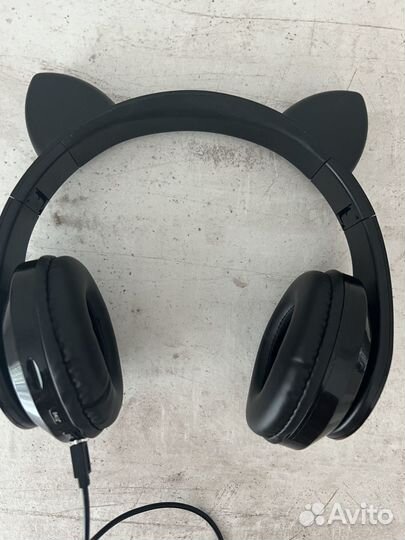 Детские беспроводные наушники с ушками