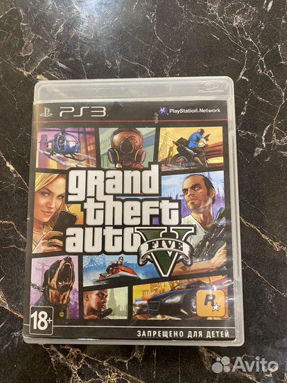 Диск GTA 5 на ps3