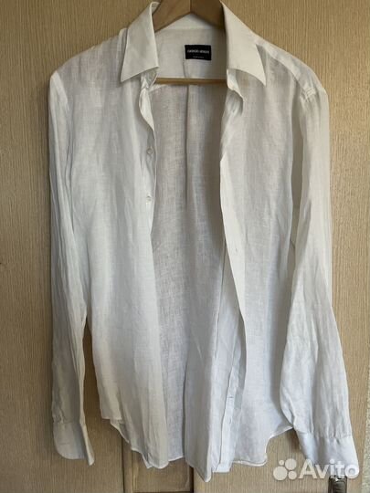 Рубашка лен Giorgio Armani italy