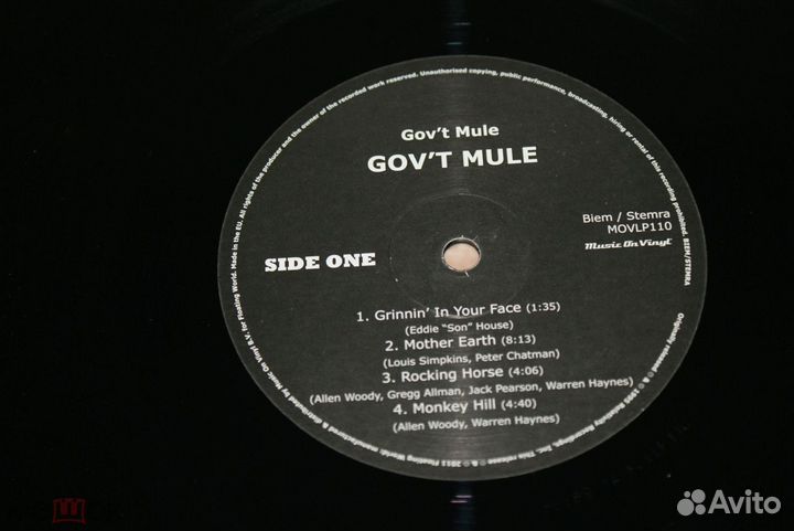 Gov't Mule - Gov't Mule -1995 2xLP 1-st press