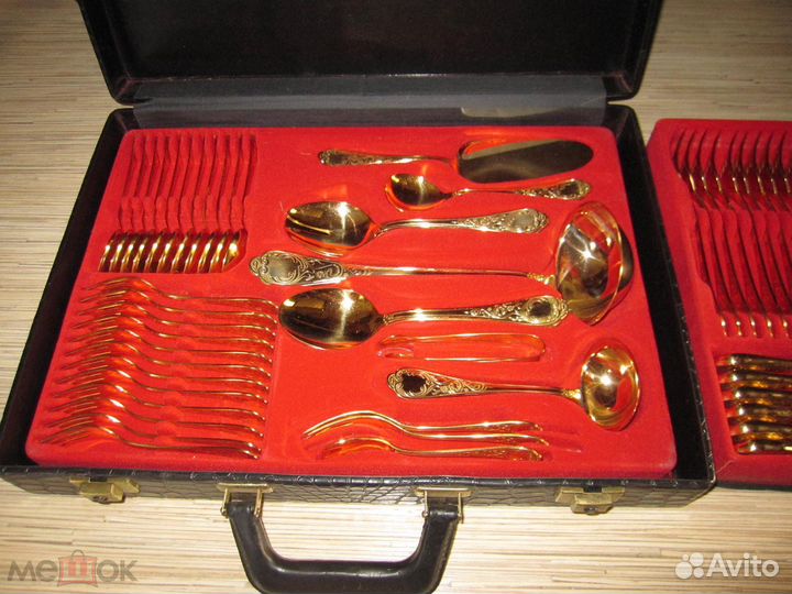 Набор столовых приборов Solingen 24 кар. Германия