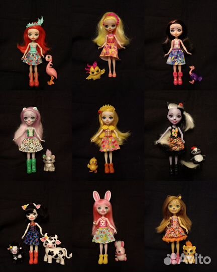 9 кукол enchantimals mattel