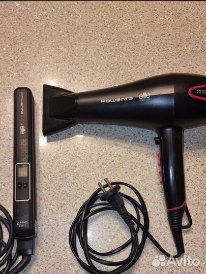 Фен и утюжок для волос Rowenta Elit model look