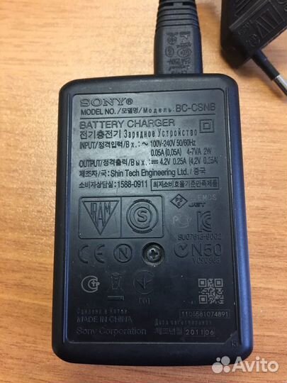 Зарядное Устройство sony BC-csnb