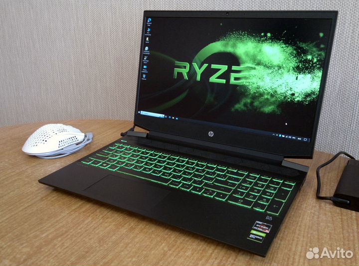 HP (Ryzen 5-4600H, GTX 1650-4Gb gddr6, SSD, 12Gb)