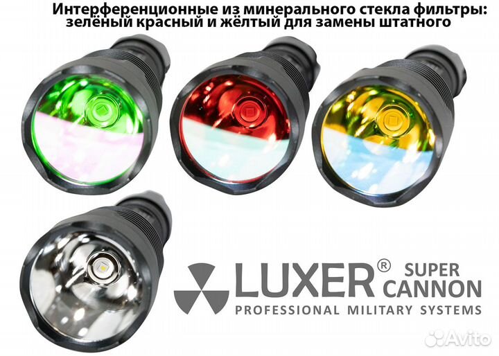 Фонарь подствольный сверхмощный Luxer Super Cannon