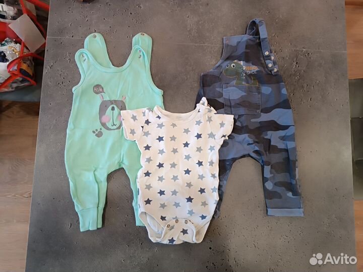 Детские вещи для мальчика р. 68-74 пакетом