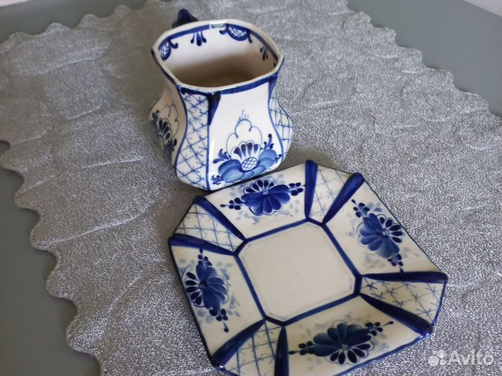 Чайная пара Гжель