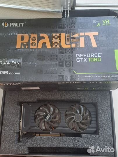 Видеокарта gtx 1060 3gb palit dual