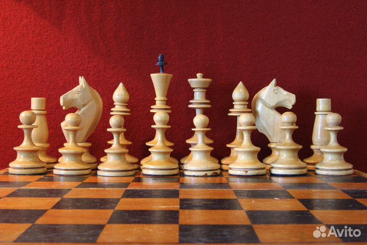 Шахматы Египетские 2 деревянные СССР 1930 - 1950 г