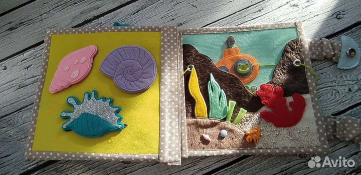 Развивающая книга Морская тематика