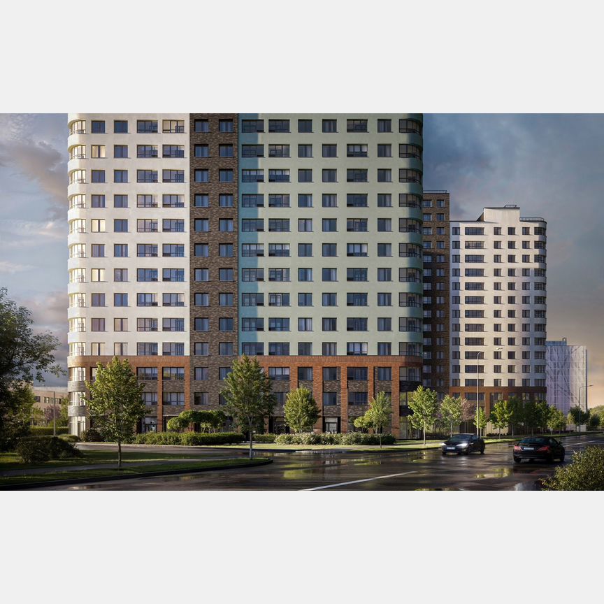 2-к. квартира, 65,4 м², 10/17 эт.