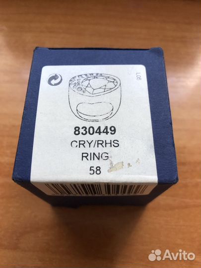 Кольцо swarovski