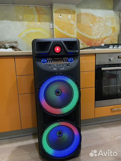 Колонка большая мощная 100см + караоке