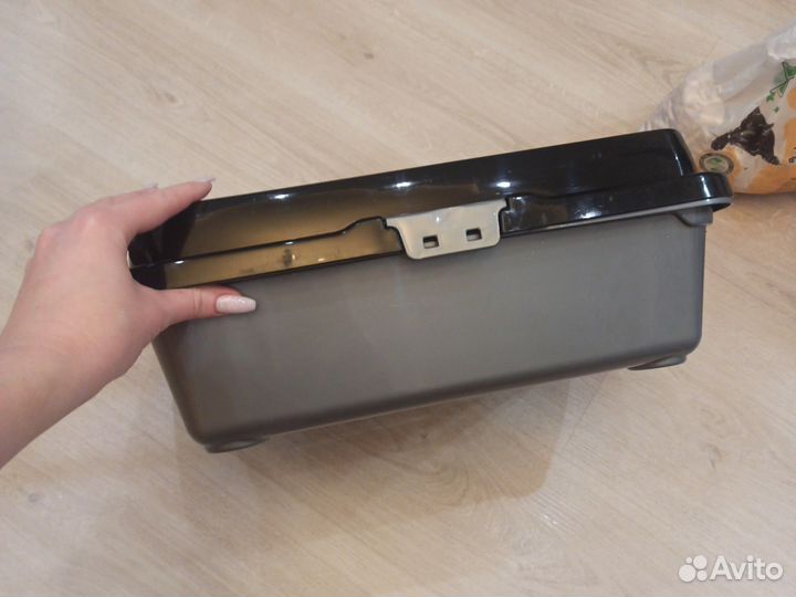 Лоток для кошки глубокой, совок и наполнители