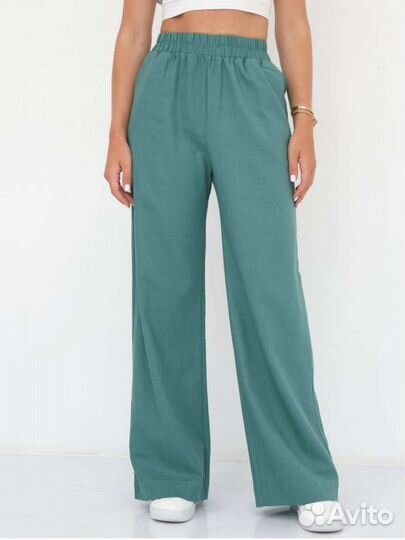 Льняные брюки женские