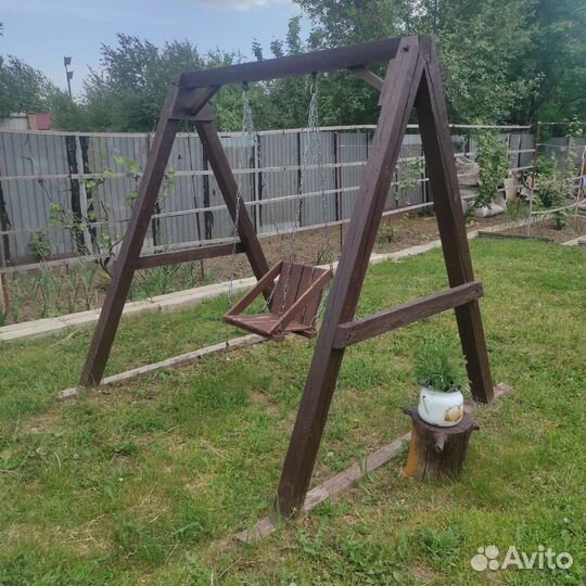 Качеля деревянная