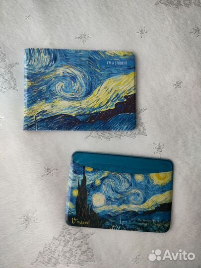 Обложка на студенческий и картхолдер